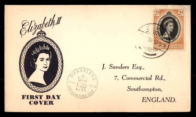Mayfairstamps Nysaland FDC 1953 Queen Coronation First Day Cover aaz_11191