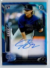 2016 Bowman #CRA-JG Jon Gray Chrome Rookie Autographs Blue Refractor #/150 E18