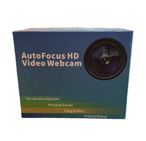 AutoFocus HD Vidéo Webcam Autofocus Stéréo Mic Prise de protection de la confidentialité & Jouer au trépied