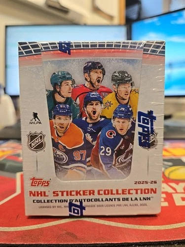 2025-26 Topps Nhl Sticker Collection Box Factory Sealed (50 Packs)