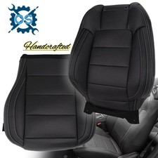 For 2015-2023 Ford Mustang Gt Coupe V6 V8 Driver Side Leather Seat Cover Black