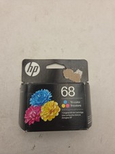 HP 68 Tri-Color Ink Cartridge Works Envy 6100e, 6500e Series 7FP20TN EXP 05/26