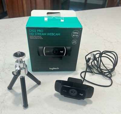 Logitech C922 Pro HD Stream 1080p Webcam Video Conferencing, Streaming & Gaming