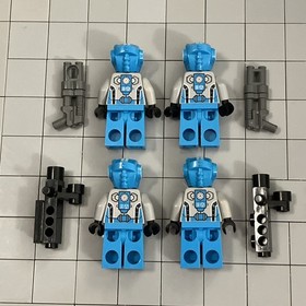LEGO Azure Robot Sidekick Lot Of 4 Galaxy Squad Space Minifigure Figure D4 14