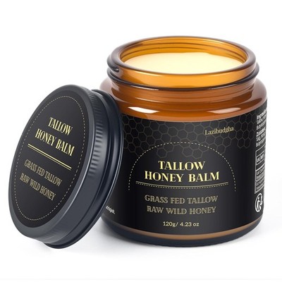 Beef Tallow for Skin, Tallow and Honey Balm for Face,  All Natural Moisturizer