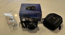 Canon PowerShot SX130 IS 12.1MP Digital Camera - Black + Box/Case/8GB SD -Tested