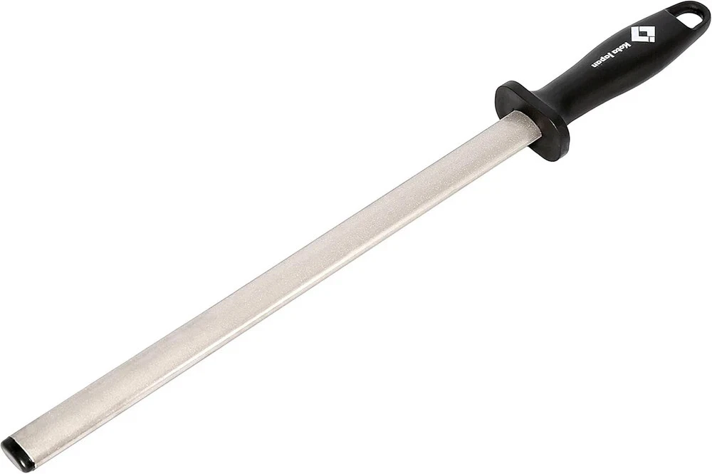 12 In. Diamond Carbon Steel Professional Knife Sharpener Rod | Kitchen, Home or