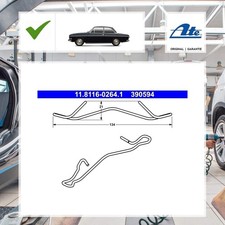 Feder, Bremssattel Vorne, Hinten Ate für Fiat 500 C 312_ 0.9 (312AG1A)