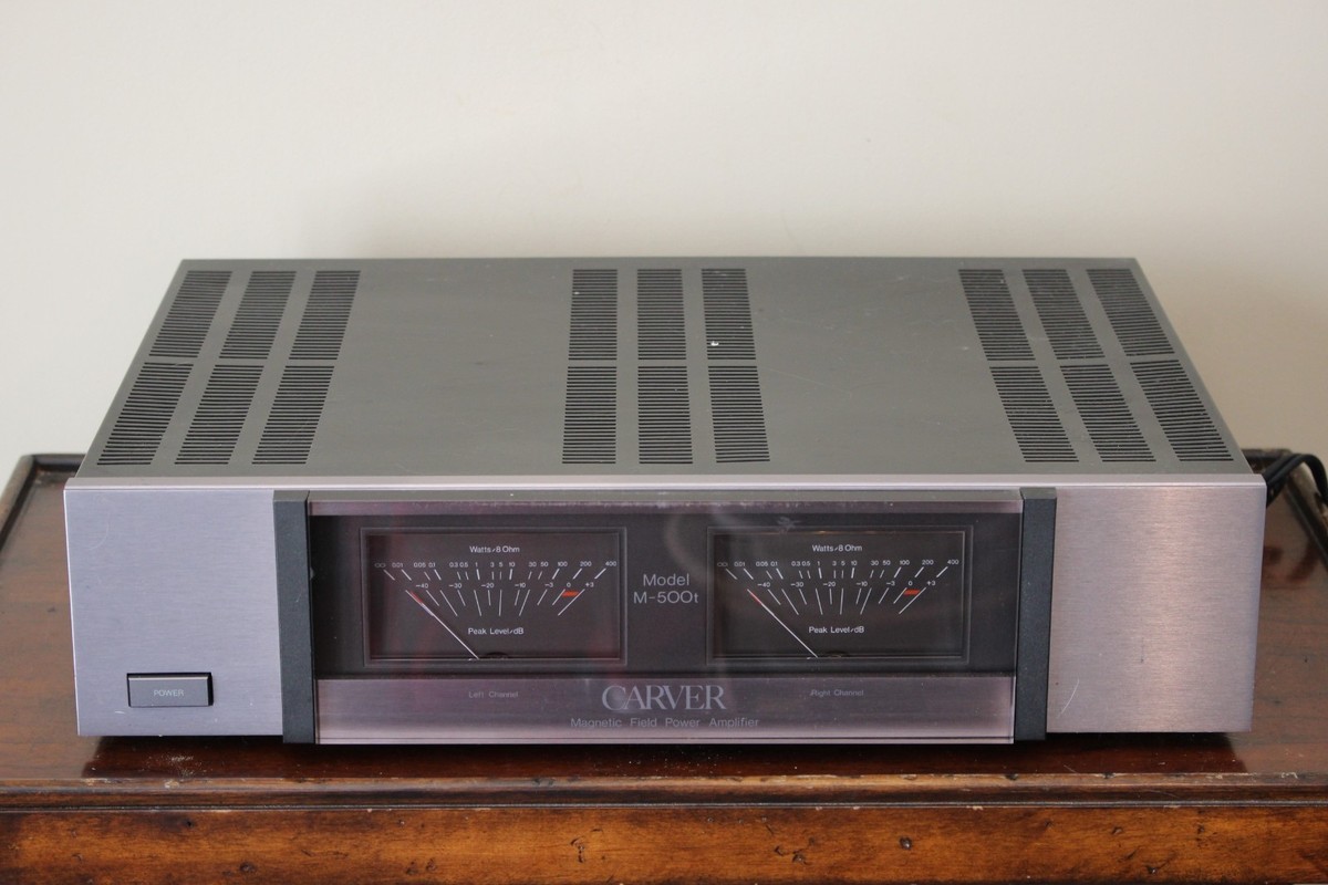 Vintage Carver M-500t Magnetic Field Power Amplifier Amp | eBay
