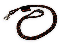 Stihl Schl&uuml;sselband Karabiner Lanyard Schl&uuml;sselanh&auml;nger Schwarz Orange 54cm