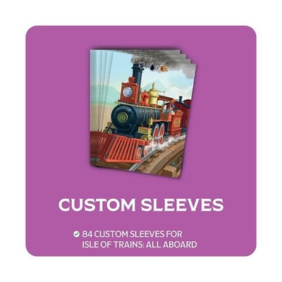 Dranda Isle of Trains - All Aboard Card Sleeves New