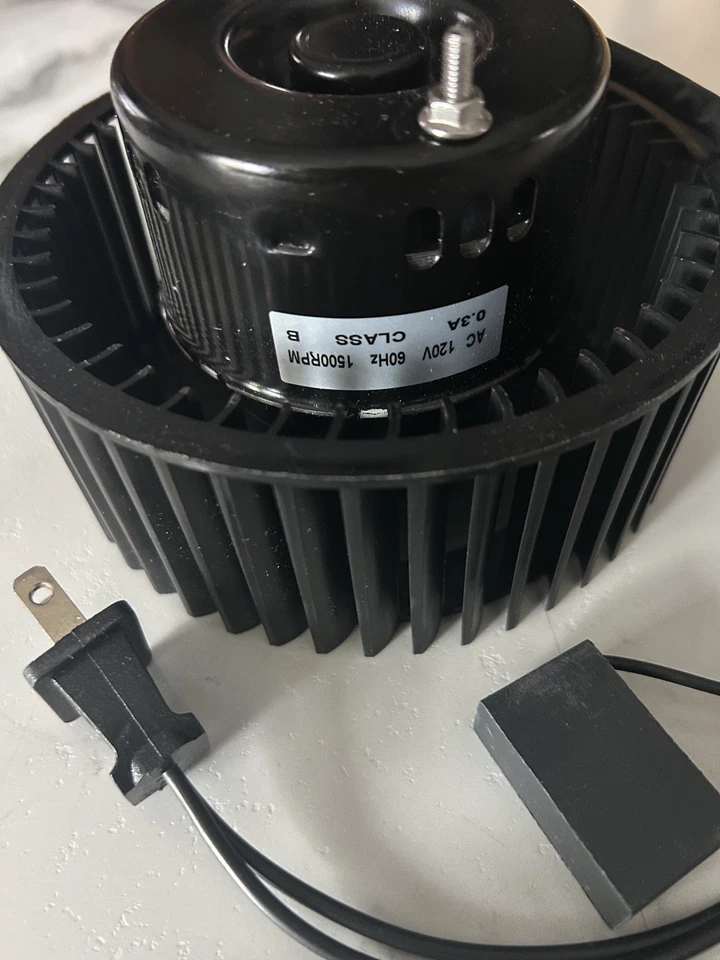 Direct Drive Exhaust Fan Replacement Motor - 1/3 hp 120V 60hz 1500rpm 0.3A - Image 3 of 4