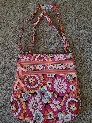 NWOT Vera Bradley Crossbody Bag Pixie Blooms Pattern Retired Flowers Purse