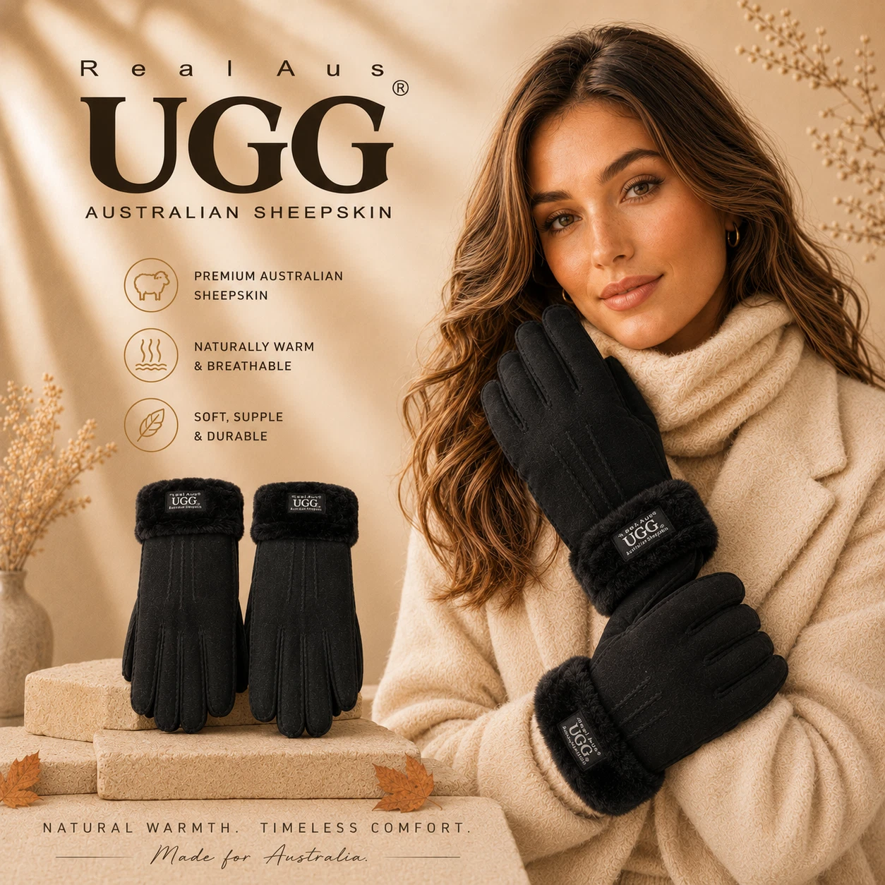 Women's Sheepskin Gloves image 12