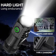 Ultra Powerful Flashlight 3 Core LED Mini Flashlight Rechargeable High Power 