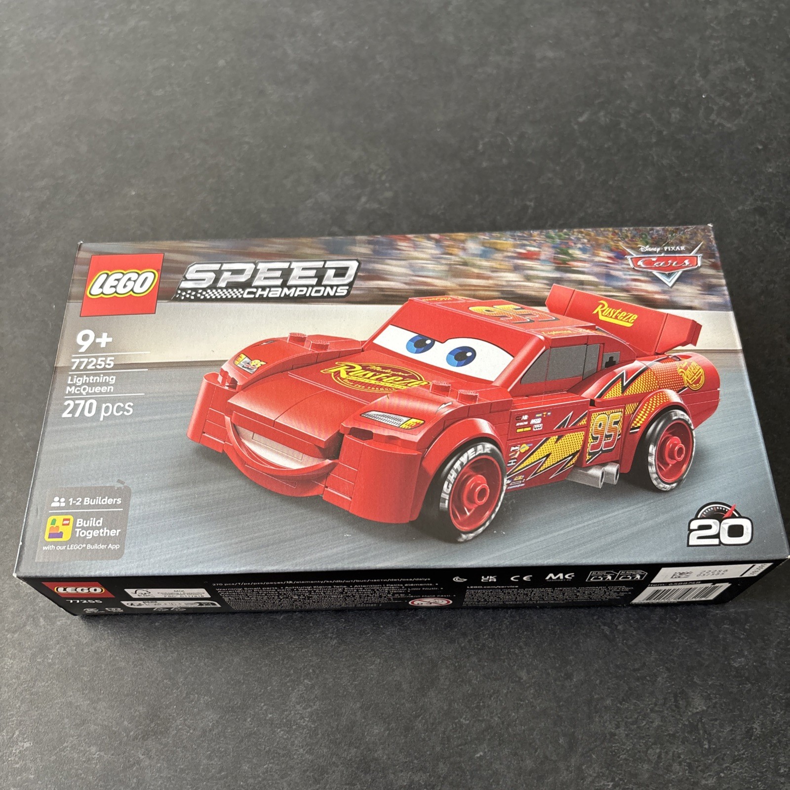LEGO Speed Champions Lightning McQueen Race Car Toy - Collectible Multicolor - Image 3