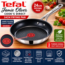 Image of Tefal Jamie Oliver Cooks Direct 24cm Non Stick Induction Frying Pan