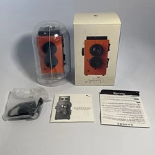 Rare Brand New Superheadz Blackbird Fly 35mm Twin Lens Reflex TLR Camera ORANGE