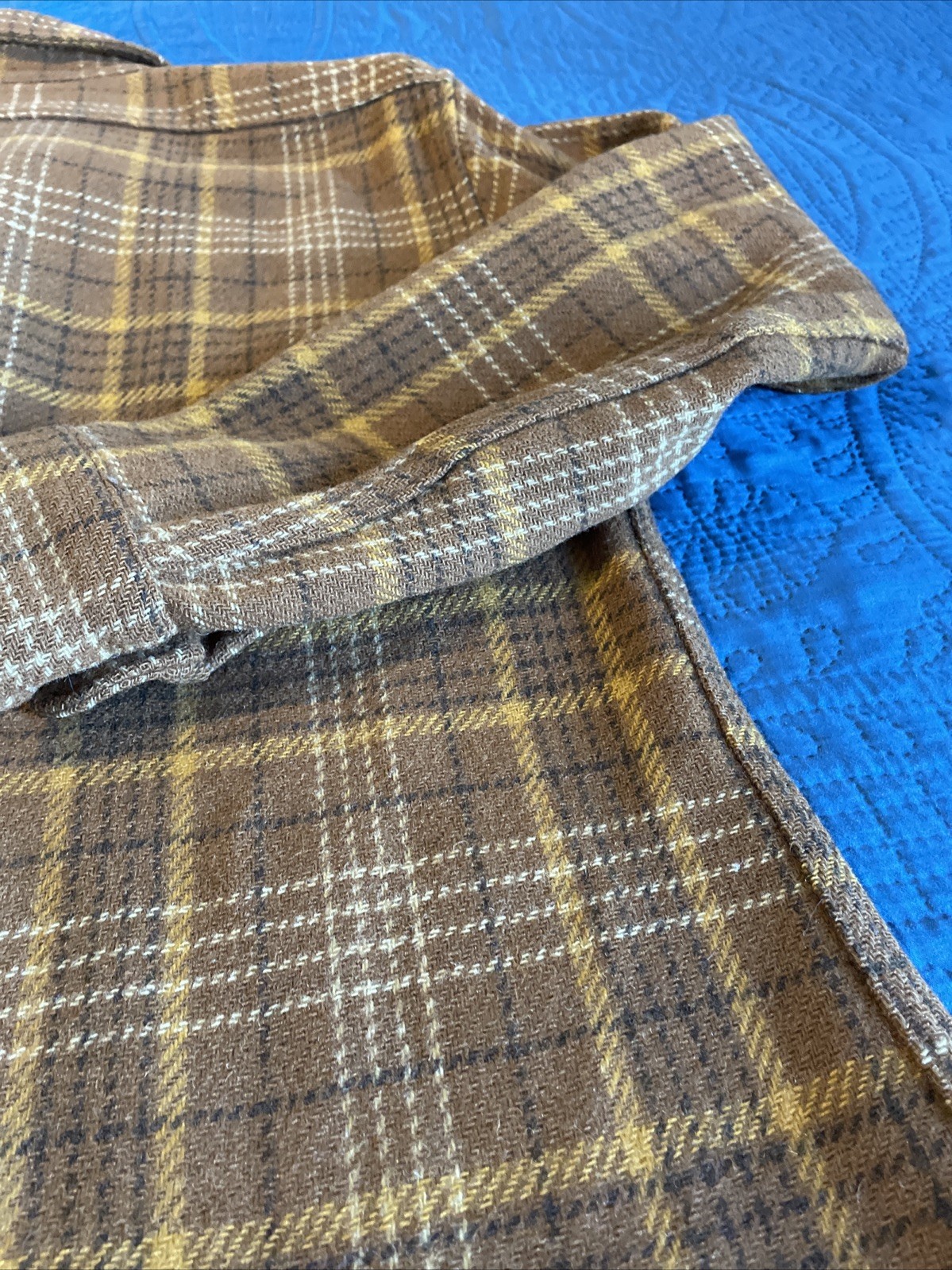 Pendleton Wool Shirt Long Sleeve Medium Gold Brow… - image 22