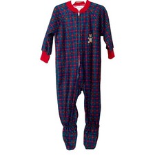 Vintage 90s Carter's Pajamas NWT size 18 months 1 Piece footed PJs Christmas