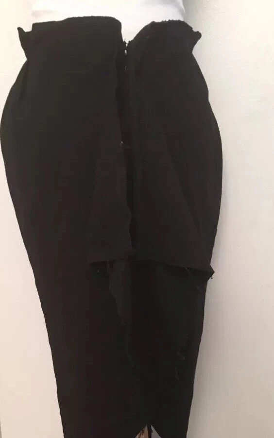 Falda Lanvin Negra Espalda Rifas Talla FR 40 US 8