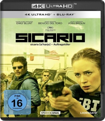 SICARIO/4K ULTRA HD - BLUNT,EMILY/DEL TORO,BENICIO  2 ULTRA HD BLU-RAY NEU