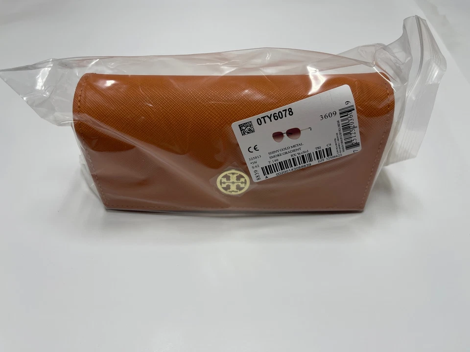 Gafas de sol Tory Burch genuinas de metal dorado aviador piloto con estuche rígido TY6078 Foto 4 de 4