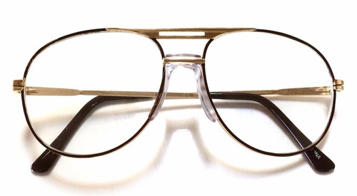 Gafas de colección retro aviador con marco de metal lentes transparentes para mujer de colección años 80 - Imagen 4 de 5