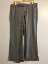 Gap Womens Trouser Pants Size 12 Regular Flat Front Light Brown