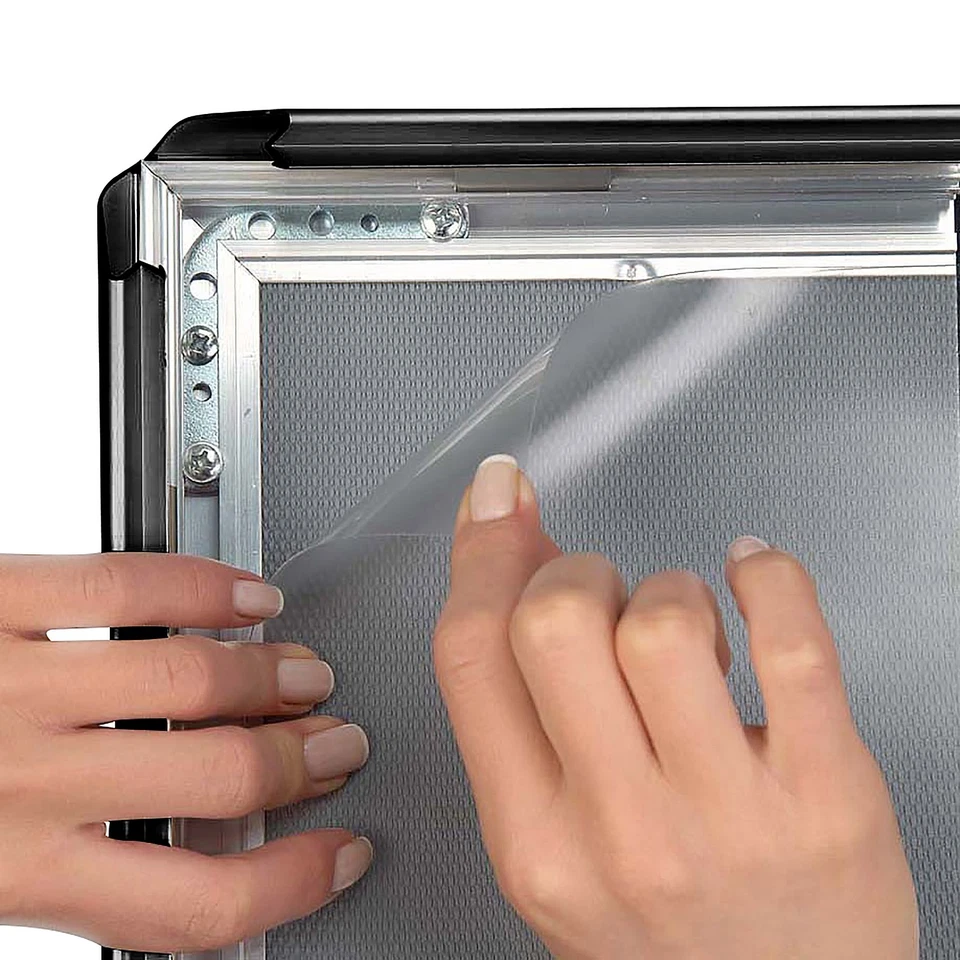 Snap Poster Frame 1.25" Aluminum Front Loading Wall Mounting 40x60 Inch Black - Image 3 of 4