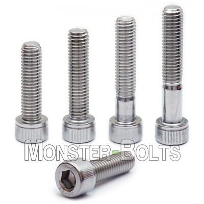 M3 Stainless Steel Socket Head Cap Screws, A2 / 18-8 Metric DIN 912, 0.50 Coarse