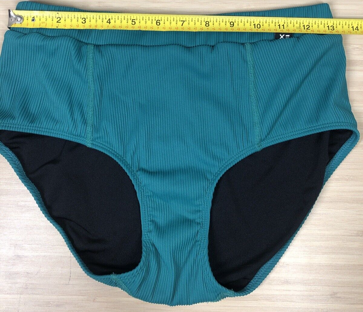 my Tomboy X Women's High Waist Ribbed Swim Bottoms Green MEDIUM | eBay