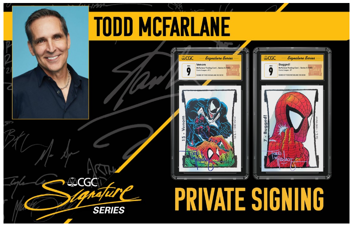 1992 Spiderman CGC Graded Cards Todd McFarlane Signature
