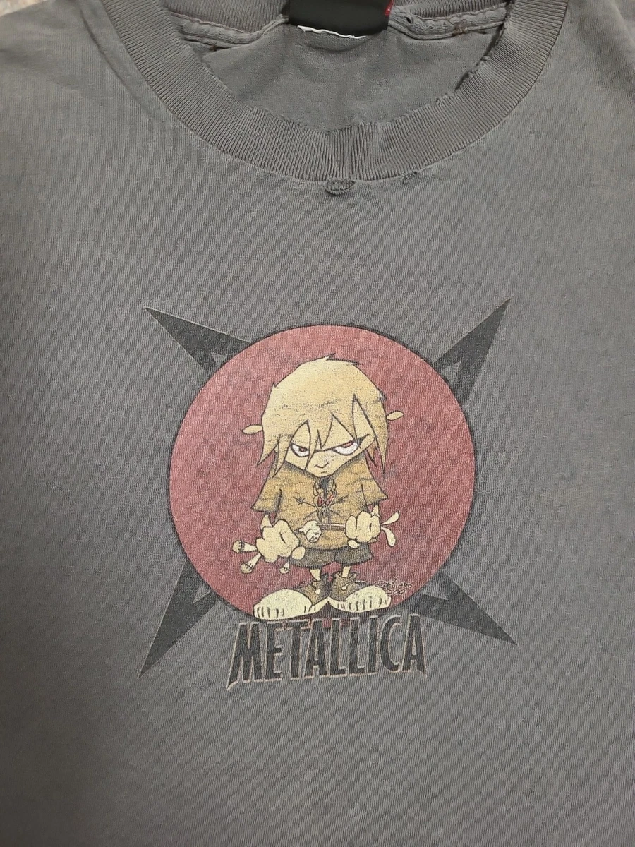 Metallica T Shirt Large Giant Heavy Metal Thrash Metal Vintage