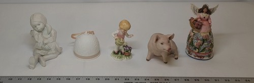 Figurines Mixed Lot Of 5. Includes: Goebel, Grossman & More. Has Youtube Video - Picture 2 of 23