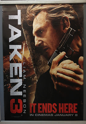 Cinema Poster: TAKEN 3 2015 (Advance One Sheet) Liam Neeson Forest Whitaker