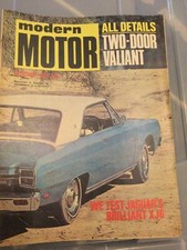 MODERN MOTOR MAGAZINE OCT.1969 HOLDEN MONARO GTS350 VALIANT 2 DOOR JAGUAR XJ6