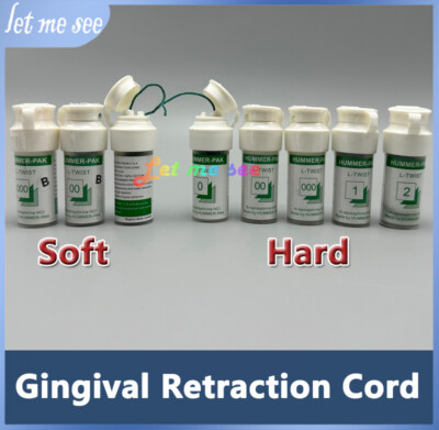 Cordons Tricotés Hummerpak Pour Rétraction Gingivale Dentaire - Tailles #000 à #3 - Neuf - Usage Endodontie