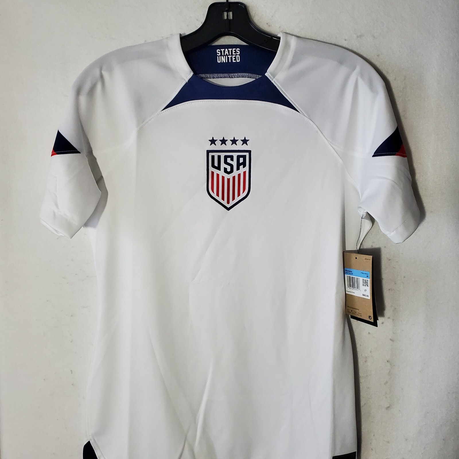 Nike USMNT Soccer Jersey Authentic Warm Up Team USA Women's Medium White NWT 