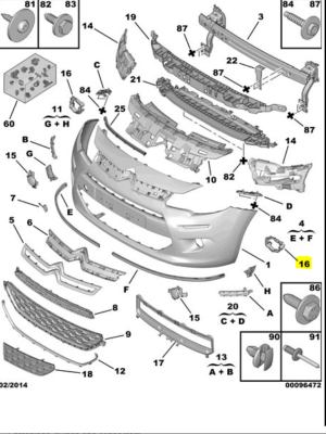 GENUINE CITROEN C3 BUMPER PARTS N/S AND O/S | eBay