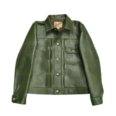 Y'2 LEATHER EB-140 ECO HORSE 1ST G JACKET OLIVE Leather Jacket | eBay