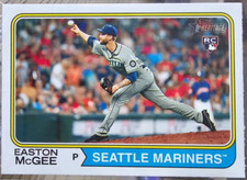 2023 Topps Heritage #178 Easton McGee RC Seattle Mariners