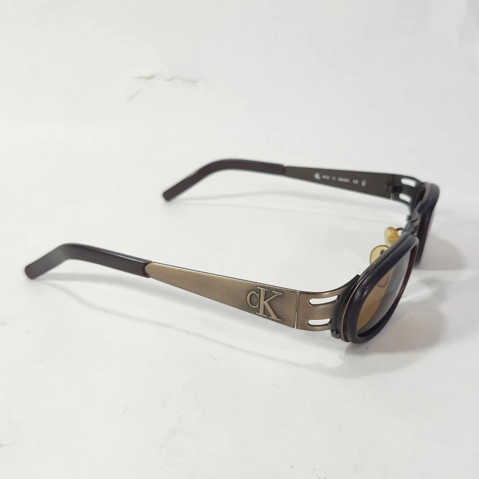 Calvin Klein CK1012-11 103 Sunglasses Bronze Tone Oval Sport Eyewear 50/24 - Image 3 of 4