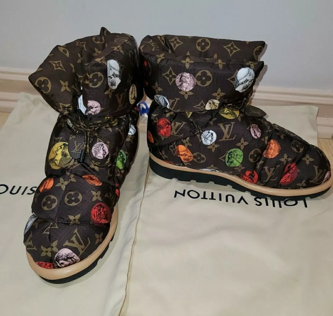 Louis Vuitton's 'pillow' boots are basically a luxury duvet for