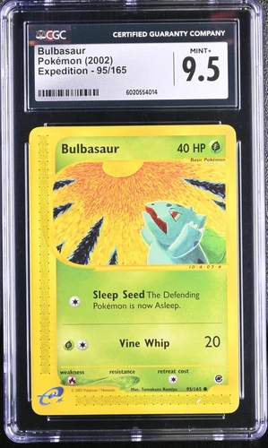 CGC Mint 9.5 Bulbasaur 95/165 Non Holo Expedition E-Series Pokemon 2002