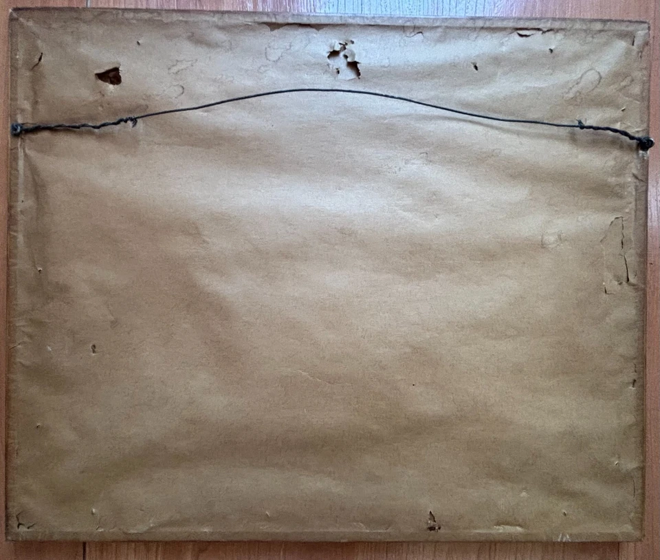 Escena de campamento nativo americano acuarela original de Lionel Lin Serebrin Foto 4 de 4