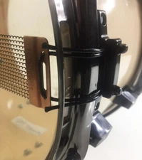 SnareFlair Vintage Style Snare Drum 🥁 Wire Cord Jet Black USA Made Percussion 