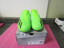 New Adidas X Speedportal.3 GW8473 Kids Indoor Soccer Shoes Solar Green Size 2US