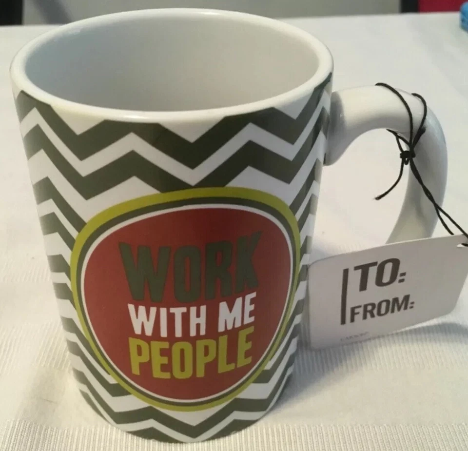 Taza de café Carson Work With Me People Office Job novedad divertido jefe gerente Foto 2 de 4