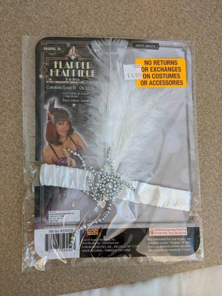 Diademas rugientes años 20 guantes de satén varitas mágicas accesorios de disfraz Foto 4 de 4